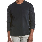 Vince Long Sleeve Top in Coastal, Sueded Jersey, Size XL