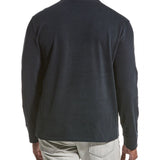 Vince Long Sleeve Top in Coastal, Sueded Jersey, Size XL