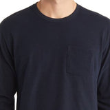 Vince Long Sleeve Top in Coastal, Sueded Jersey, Size XL
