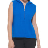 Calvin Klein Women's Ribbed Sleeveless Top Blue Size Small