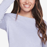 Skechers Women's Godri Swift Long-Sleeve T-Shirt Purple Size XX-Large