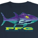 Columbia Men's Pfg WeeBee Graphic T-Shirt Blue