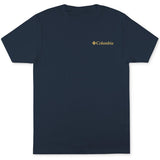 Columbia Men's Cotton Crewneck Graphic T-Shirt Blue Size Large