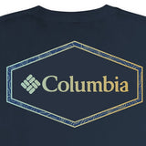 Columbia Men's Cotton Crewneck Graphic T-Shirt Blue Size Large