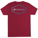Columbia Men's Cotton Crewneck Graphic T-Shirt Red Size Small