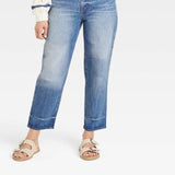 Universal Thread Women s Super-High Rise Vintage Straight Jeans Medium Wash Size 10