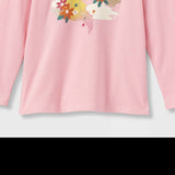 Cat & Jack Toddler Girls' Rainbow Unicorn Long Sleeve Graphic T-Shirt Pink 5T