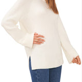 Vince Camuto Small Size Cowl Neck Knit Tunic - Antique White