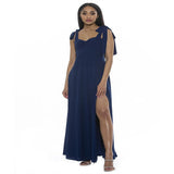 Women's Alexia Admor Side Slit Sweetheart Maxi Dress Size: 6 Blue