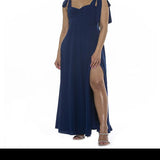 Women's Alexia Admor Side Slit Sweetheart Maxi Dress Size: 6 Blue