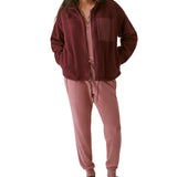 Bass Outdoor Women's Coastal Sherpa Full Zip Drawstring Waist Jacket Red Size X-Large