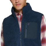 Bass Outdoor Men's Faux Warm Outerwear Vest Blue Size XX-Large