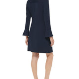 Tommy Hilfiger Women's Ribbed Mini Wear to Work Dress Black Size 12 Petite