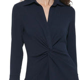 Tommy Hilfiger Women's Ribbed Mini Wear to Work Dress Black Size 12 Petite