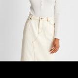 Future Collective Women's Henley Bodysuit - Off-White, Long Sleeve, Size L with Reese Blutstein