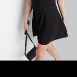 Wild Fable Black Skater Dress Women's Cap Sleeve & Fit Flare Mini Size Medium