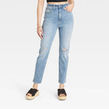 Universal Thread Women's Slim Jeans - Light Blue Size 8 Short