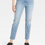 Universal Thread Women's Slim Jeans - Light Blue Size 8 Short