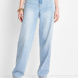 Future Collective Women's Mid-Rise Baggy Fit Jeans - Alani Noelle Blue Size 10
