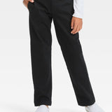 Boys' Straight Fit Uniform Pants - Cat & Jack™ Black 12