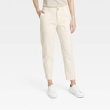 A New Day Slim Fit High-Rise Women's Chino Pants Cream Size 10