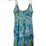 Wild Fable Women's XS Blue Floral Linen Slip Dress