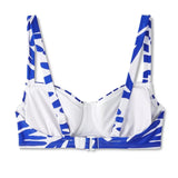 Kona Sol Women's Blue Underwire Bikini Top - US Numeric 24 Plus Regular