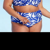 Kona Sol Women's Blue Underwire Bikini Top - US Numeric 24 Plus Regular