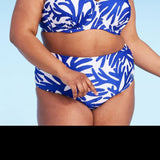 Kona Sol Women's Blue Underwire Bikini Top Size 16