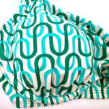 Kona Sol Women's Green Geo Bikini Top Underwire Size S