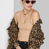 Wild Fable Women's Ribbed Tank Top in Camel Size XL