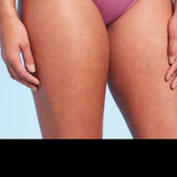 Shade & Shore Women's Pink High Waist Bikini Bottom Size L