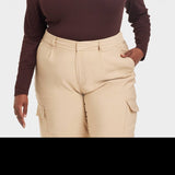 A New Day Long Sleeve Slim Fit T-Shirt in Brown for Women Size XXL