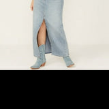 Levi s Women s Premium Ankle Column Denim Skirt Light Wash Blue