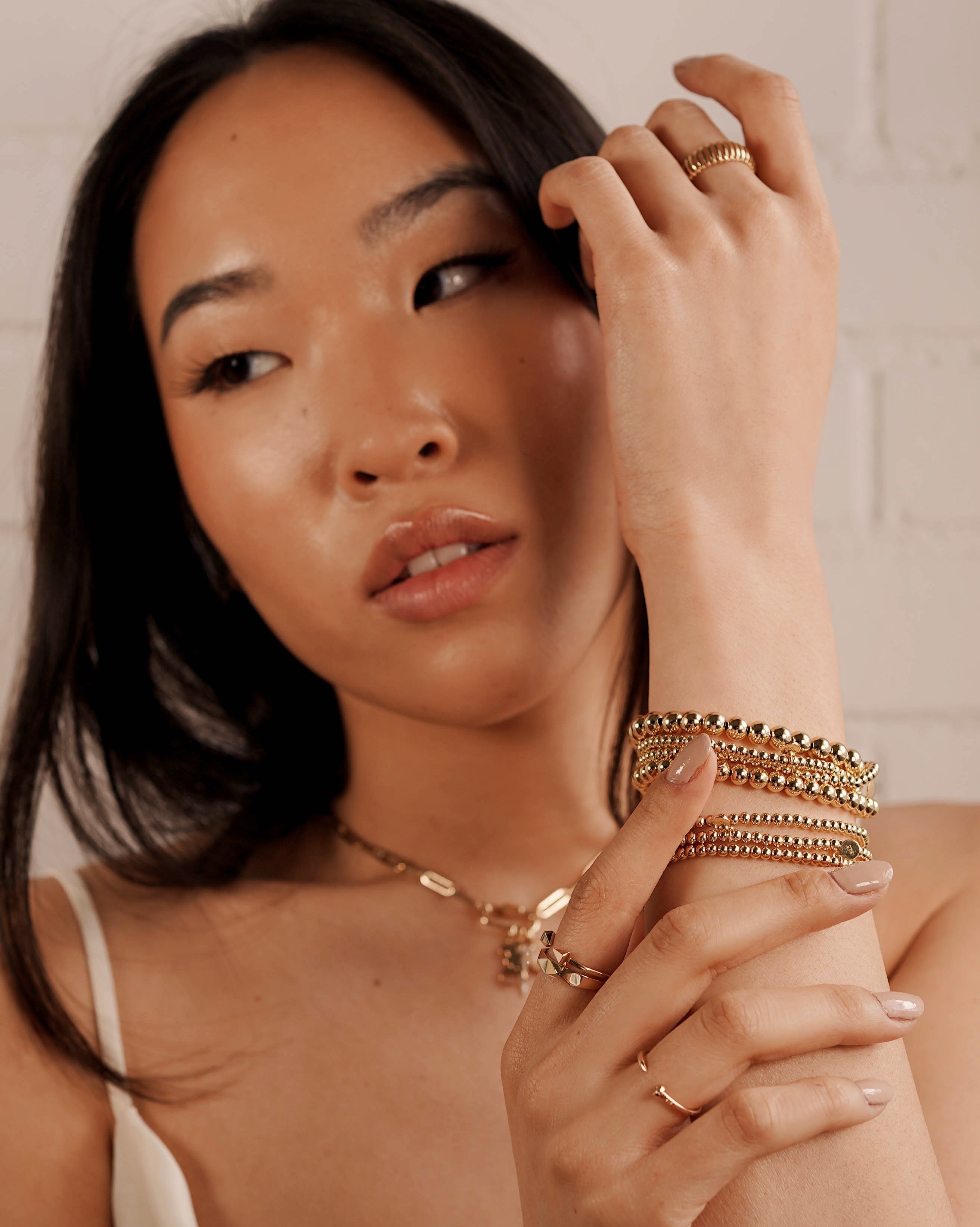 Zoe Lev Bead Bracelet Stack