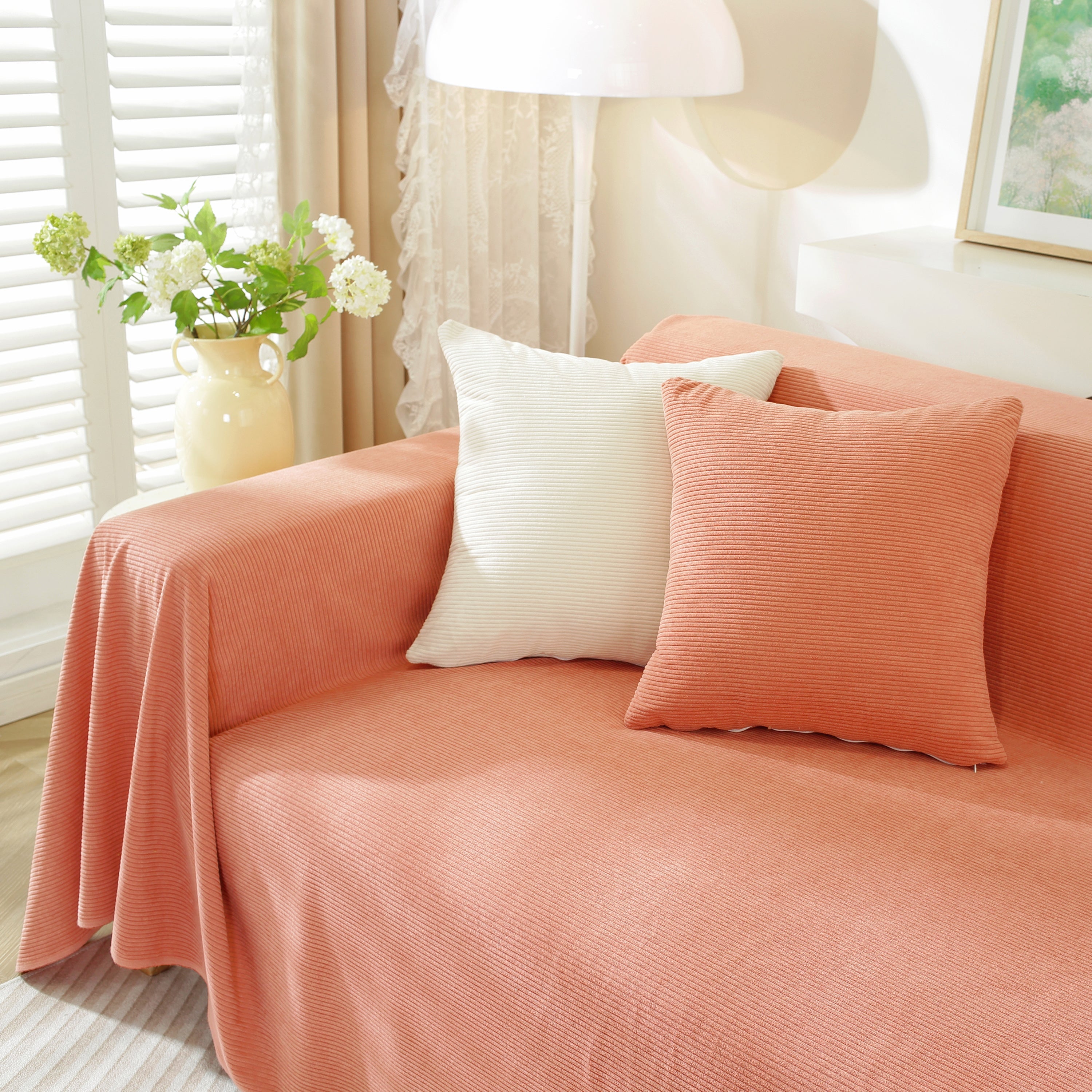 Soft Plush Warm Couch Cover Blanket For Sofa, Waterproof And Machine Washable Couch Throw Cover