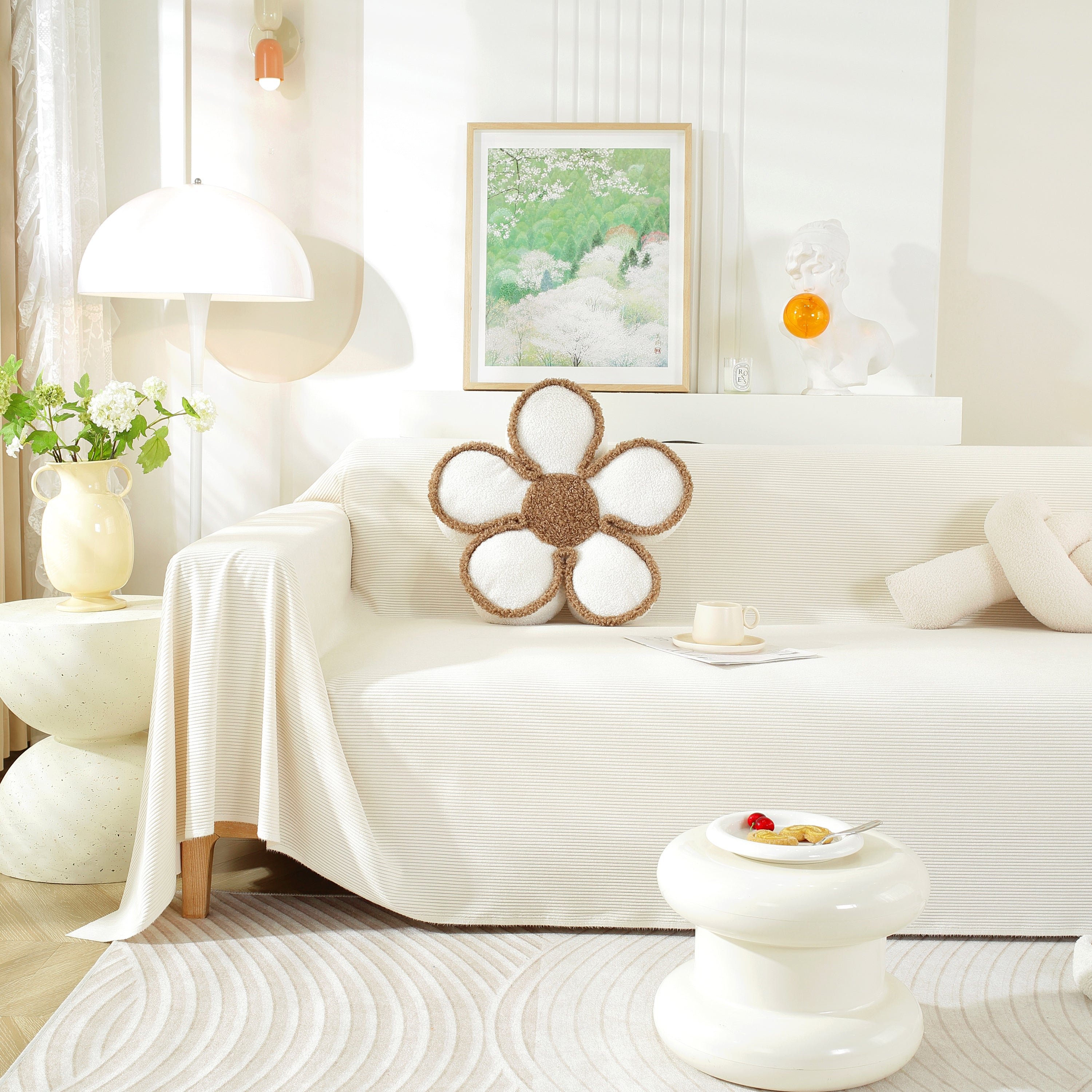 Soft Plush Warm Couch Cover Blanket For Sofa, Waterproof And Machine Washable Couch Throw Cover