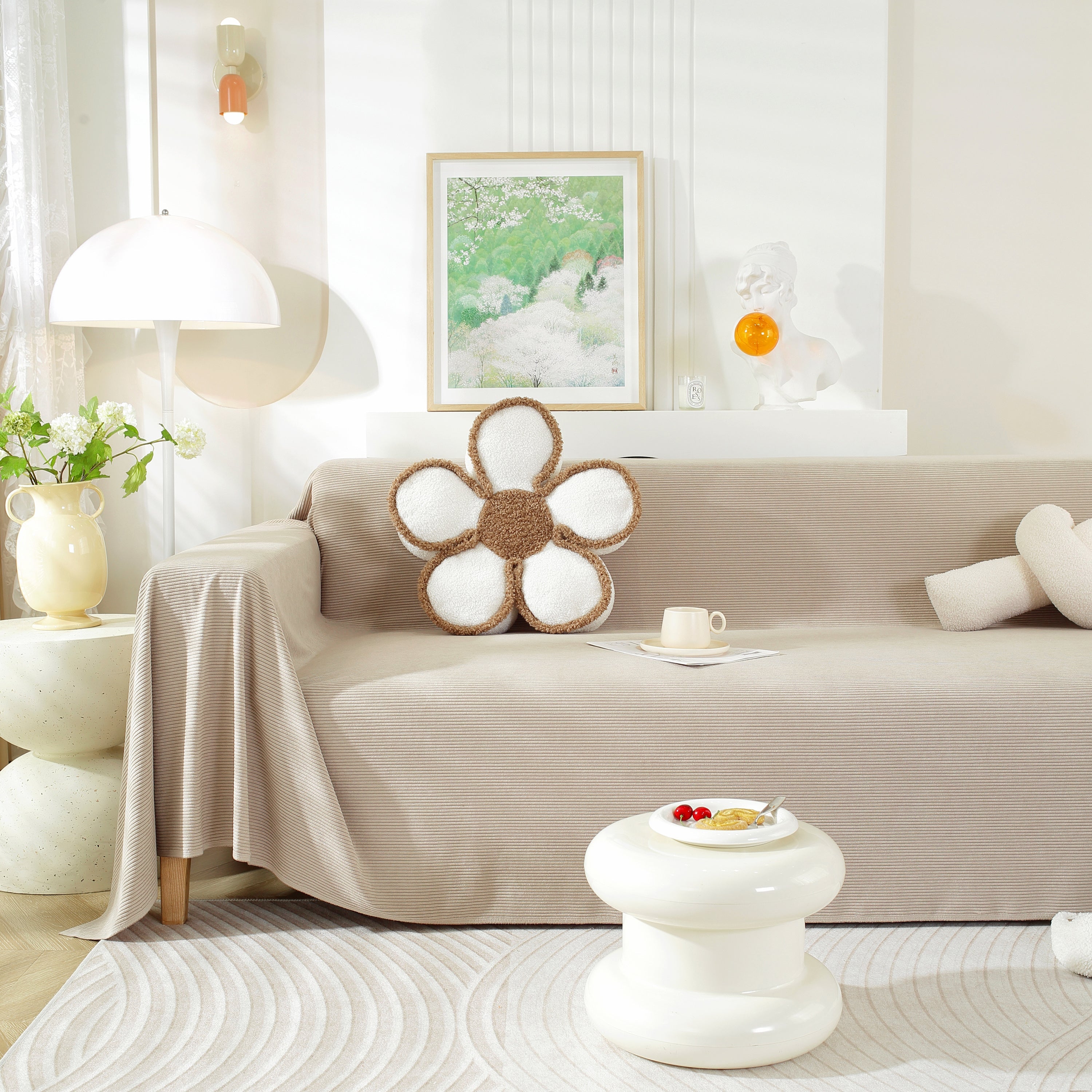 Soft Plush Warm Couch Cover Blanket For Sofa, Waterproof And Machine Washable Couch Throw Cover