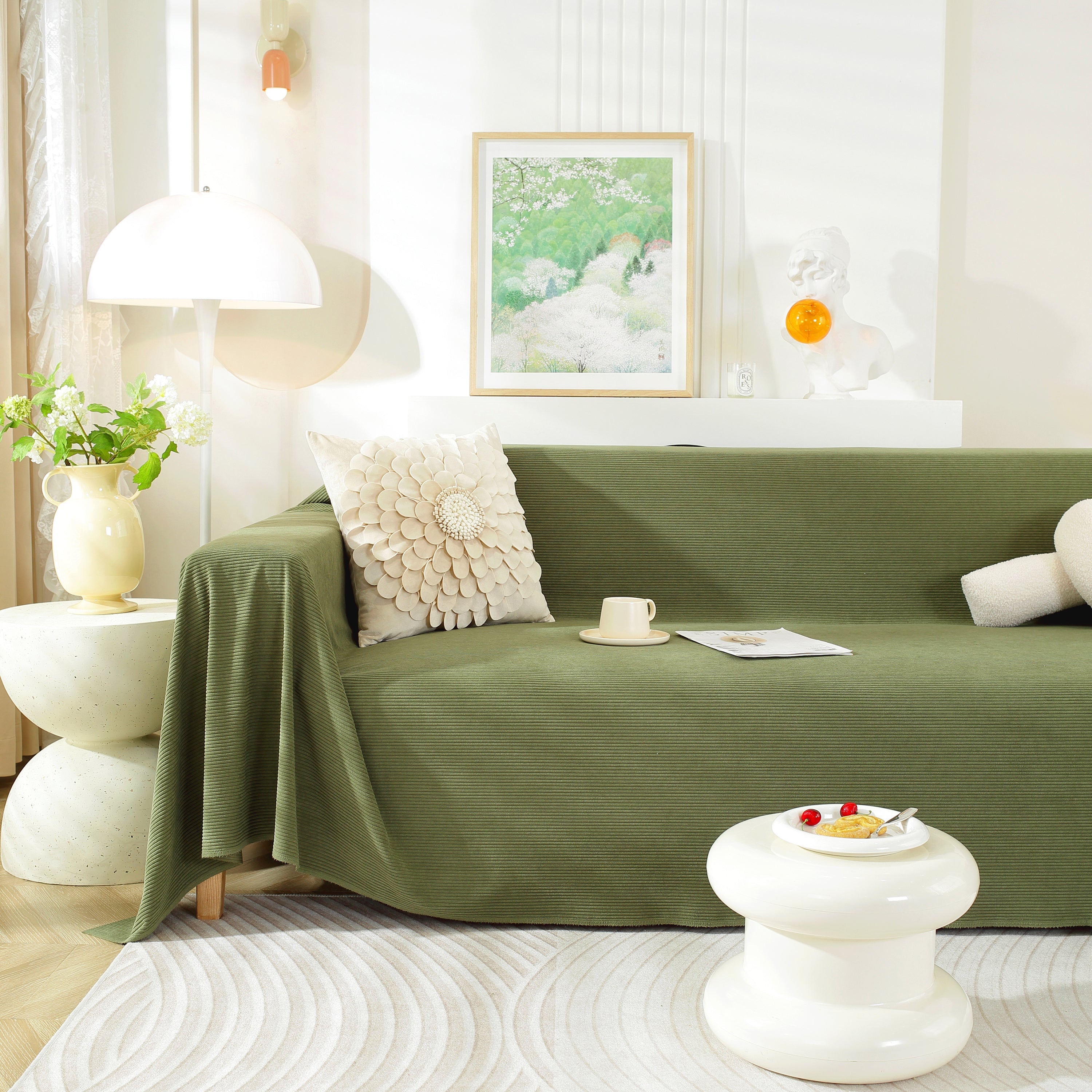 Soft Plush Warm Couch Cover Blanket For Sofa, Waterproof And Machine Washable Couch Throw Cover