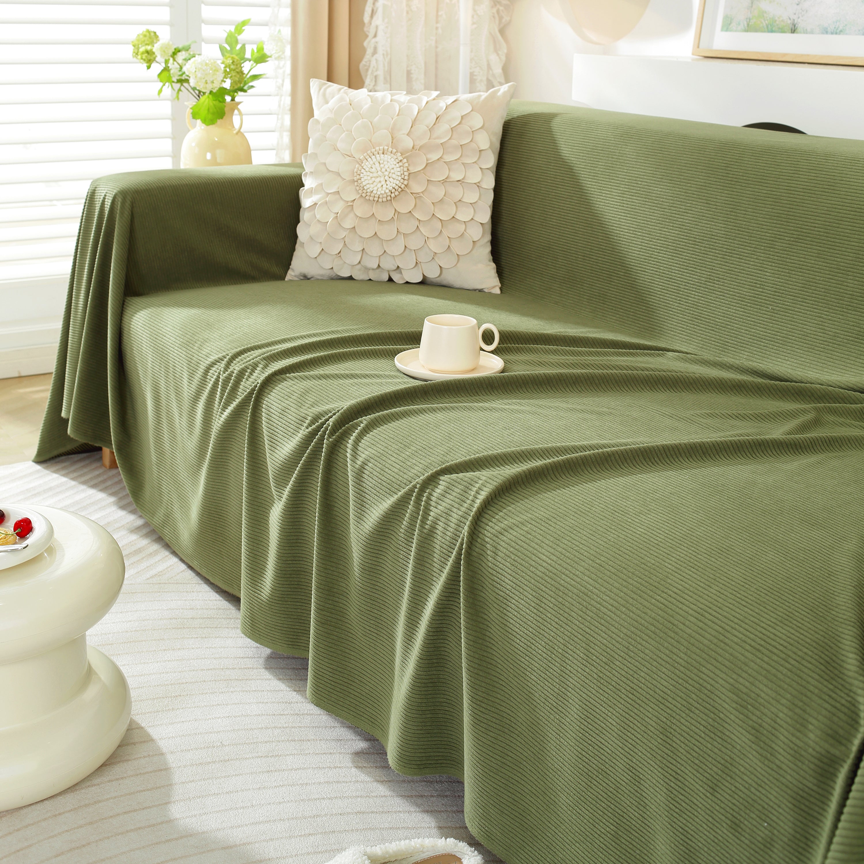 Soft Plush Warm Couch Cover Blanket For Sofa, Waterproof And Machine Washable Couch Throw Cover