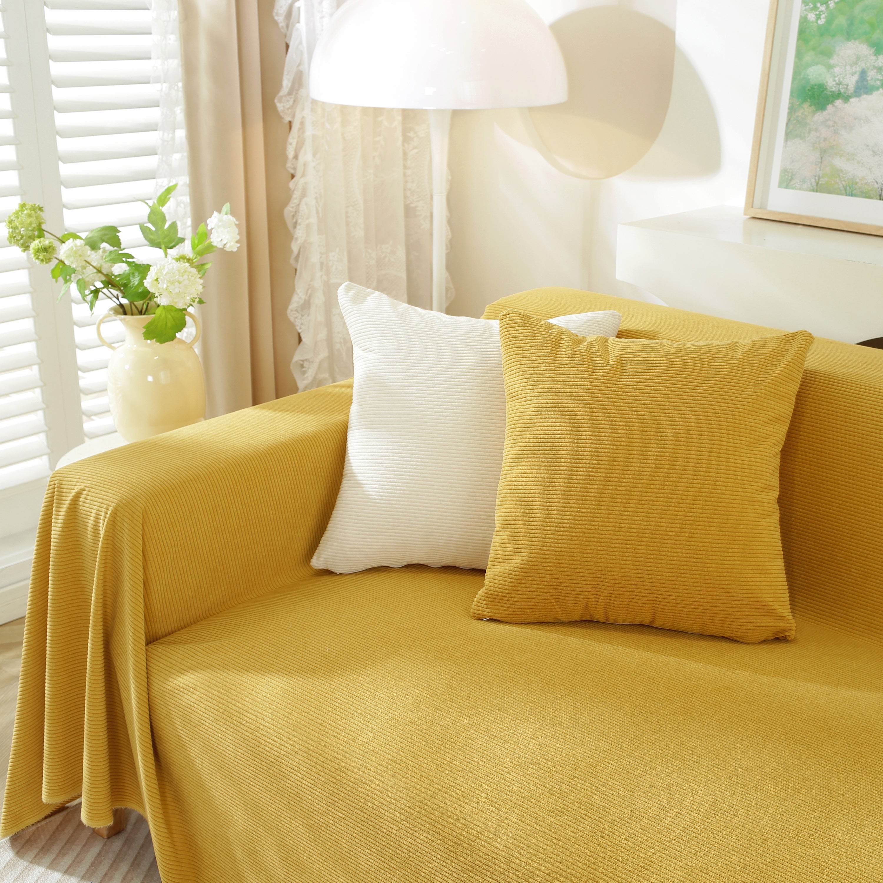 Soft Plush Warm Couch Cover Blanket For Sofa, Waterproof And Machine Washable Couch Throw Cover