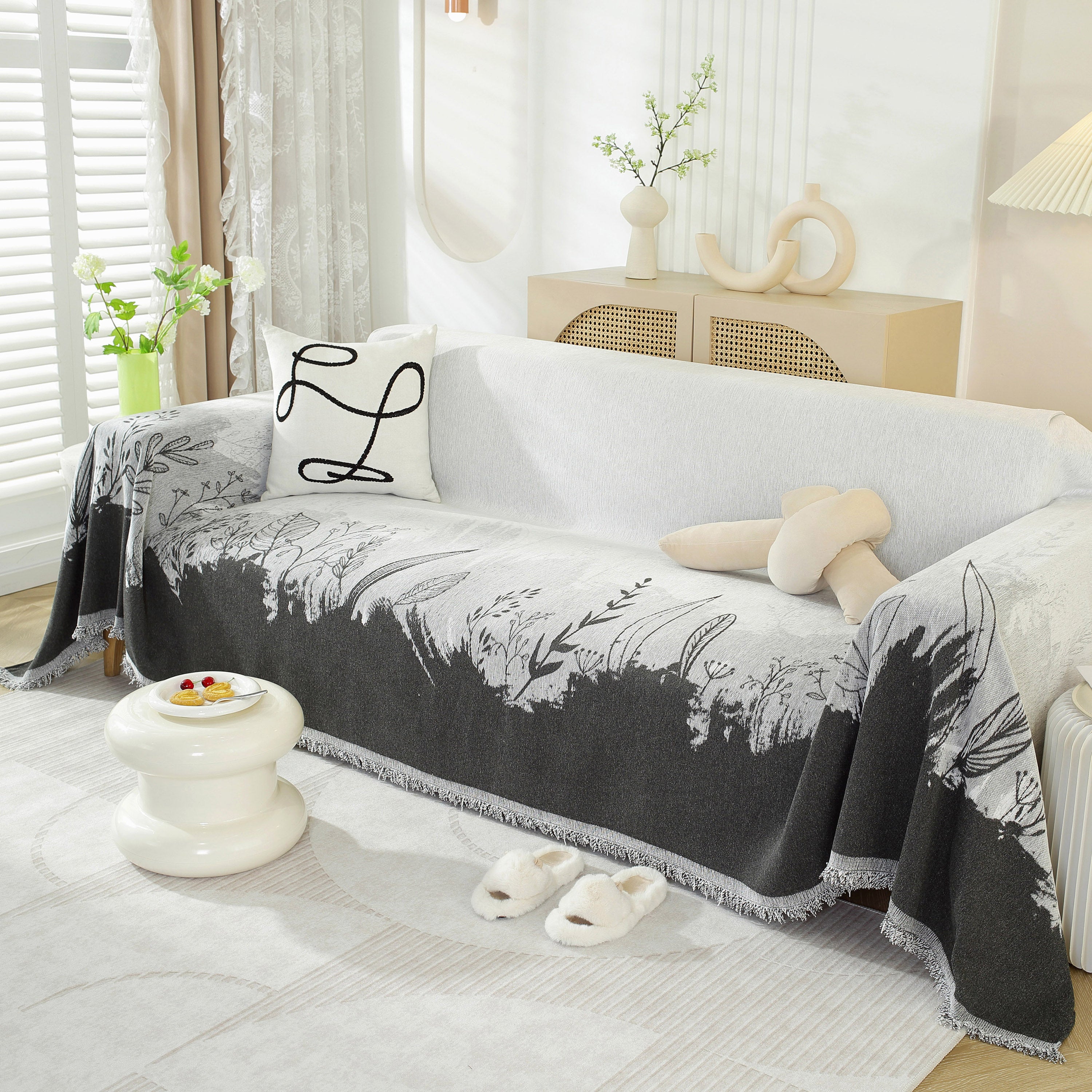 Sofa Cover Blanket For 1/2/3/4 Seat Couch Furniture Pet Protector Stylish Throws For Sectional Couch