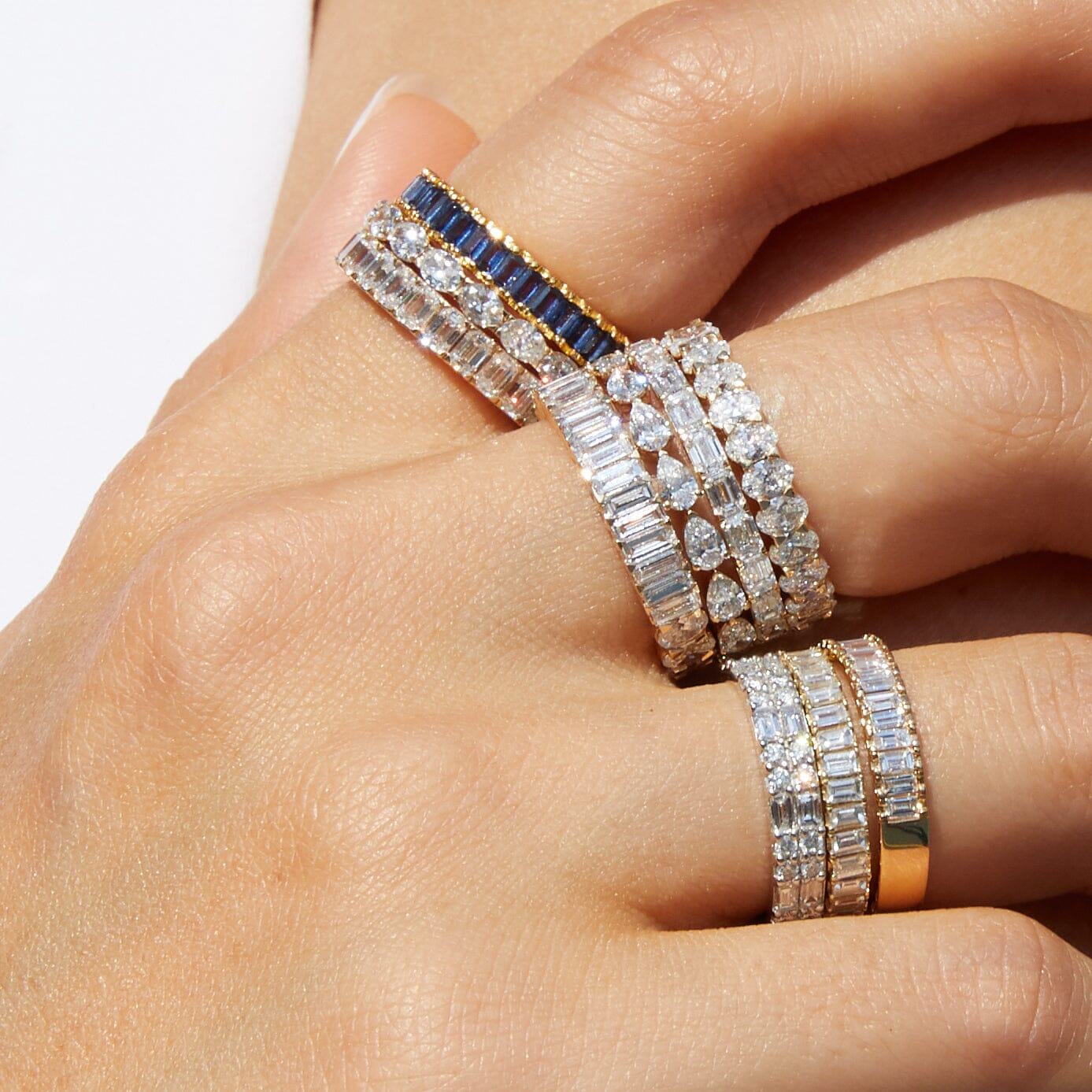 Two-in-One Lab Grown Diamond Eternity Ring