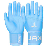 Baby Blue Strap Cuff Batting Gloves