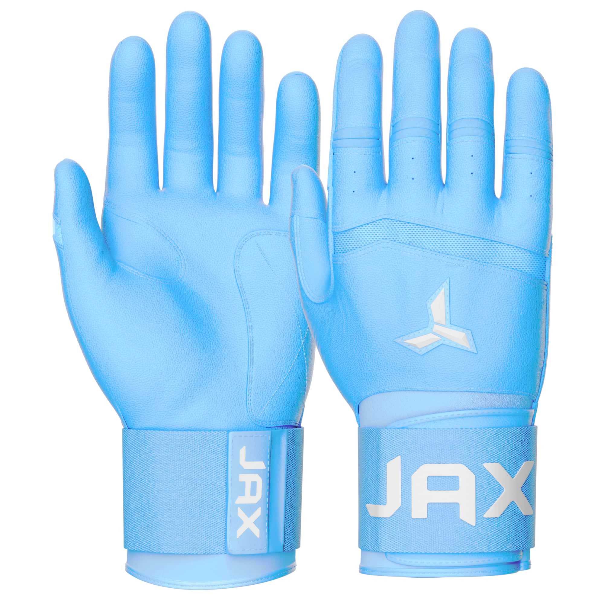 Baby Blue Strap Cuff Batting Gloves