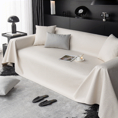 Waterproof Faux Leather Couch Throw Covers, Pet Couch Cover, Non Slip Furniture Covers For Leather Sofas
