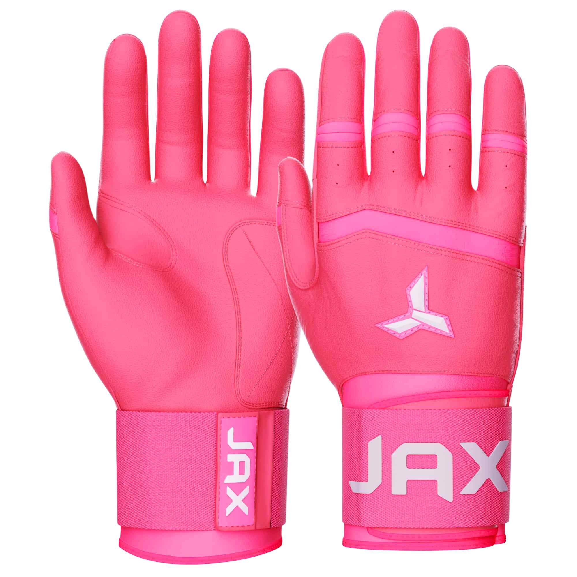 Pink Strap Cuff Batting Gloves