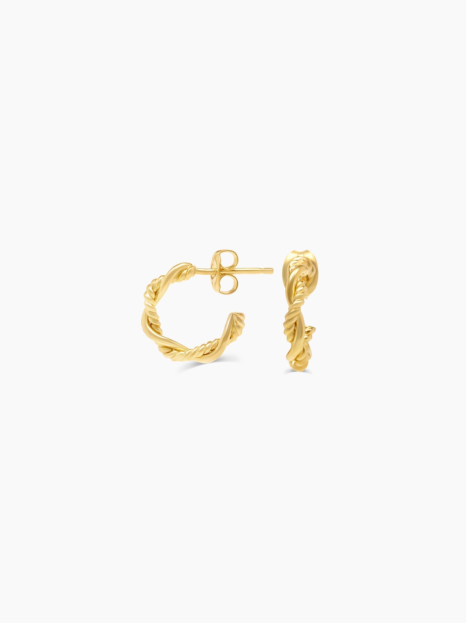 Braided Mini Hoops
