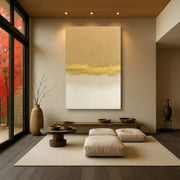 Minimalist White & Gold Wall Art