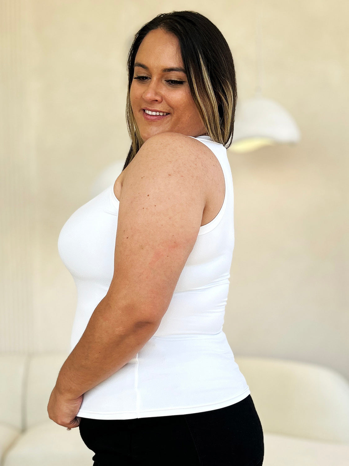 Basic Bae Full Size Round Neck Slim Tank | Includes Plus Size